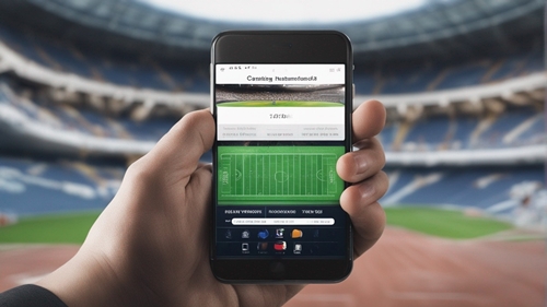 Un smartphone avec la page du formulaire d’inscription ouverte