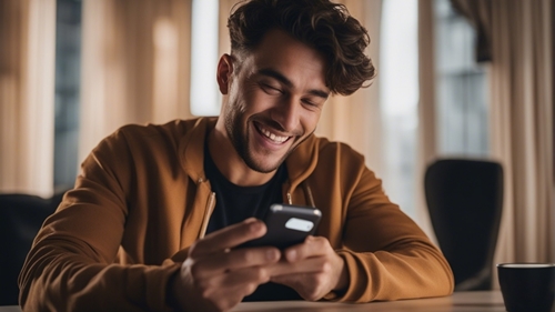 Un parieur qui utilise un broker de paris sportifs